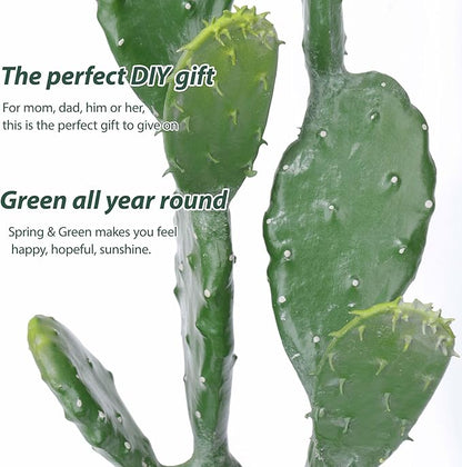 31Inch Artificial Cactus Faux Cacti Fake Cactus Saguaro Potted Plants for Indoor Outdoor Home Offices Store Decoration