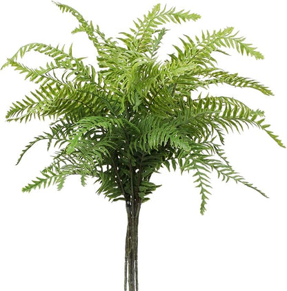 Briful 30" Artificial Boston Fern Plants Bushes Fake Shrubs Bush Greenery Plants Faux Fern Plant Large for Outdoors UV Resistant Garden Plants or Home Office Desk Indoor Decor 6pcs