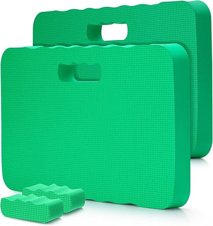 Ohuhu Premium Thick Kneeling Pad, 2-Pack Large Comfortable Gardening Knee Mat with 2 Different Surfaces, Extra Thick Knee Cushion Kneeler for Gardening, Work, Baby Bath, Exercise Christmas Gifts