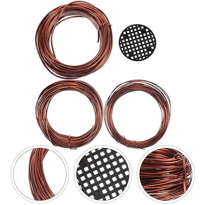 BESPORTBLE Bonsai Wire Kit Copper Color DIY Plant Training Wire for Tree Shaping and Climbing for Garden Bonsai and Indoor Plant Styling
