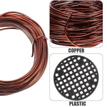 BESPORTBLE Bonsai Wire Kit Copper Color DIY Plant Training Wire for Tree Shaping and Climbing for Garden Bonsai and Indoor Plant Styling