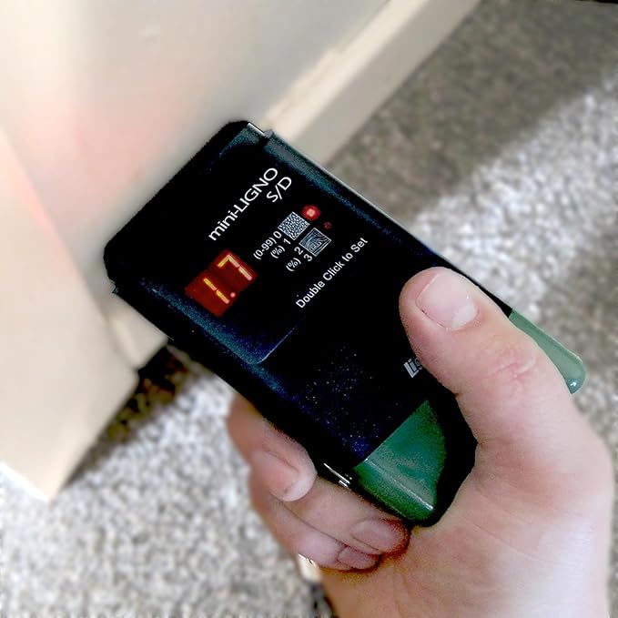 Mini-Ligno S/D - Pin Moisture Meter - Mold Detector & Tester for Construction, Maintenance, Flooring, Water Damage - Humidity Detection & Moisture Meter for Wood, Wall, Drywall & Firewood