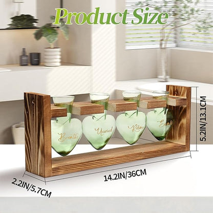 Plants Propagation Stations Plant Terrarium Kit for Bathroom Glass Planters for Indoor Plants Bathroom Decor Accessories - Relax Soak Unwind Breathe