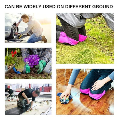 Women Knee Pads for Cleaning House Floors,Gardening Work, Carpet, Kneeling Kneepads with Soft Inner Liner, Adjustable knee pads Suitable for Christmas for Garden,Flooring Yard,Pink M. (1 Pair)