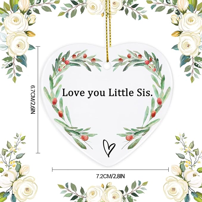 Gifts for Sister, Jocidea Sister Keepsake Ornament Sister Gifts from Sister Thinking of You Gifts for Sister Birthday Gifts for Sister Xmas Gifts for Sister - Sister Gifts for Women