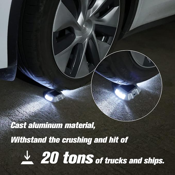 VOLISUN Solar Deck & Driveway Lights, 8-Pack Led IP67 Waterproof Outdoor Warning Step Lights for Garden Pathway Yard (White)