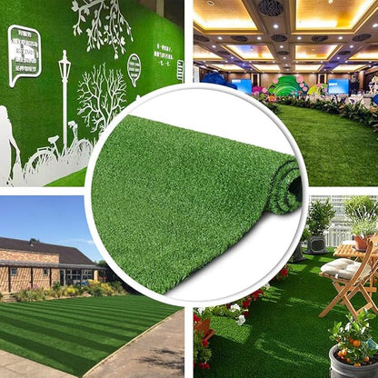 Petgrow Synthetic Artificial Grass Turf 13FTX74FT for Indoor Outdoor Dog Synthetic Grass Mat, Party Wedding Christmas Balcony Garden Astro Turf Rug,Drainage Holes Faux Fake Grass Rug Carpet for Pets