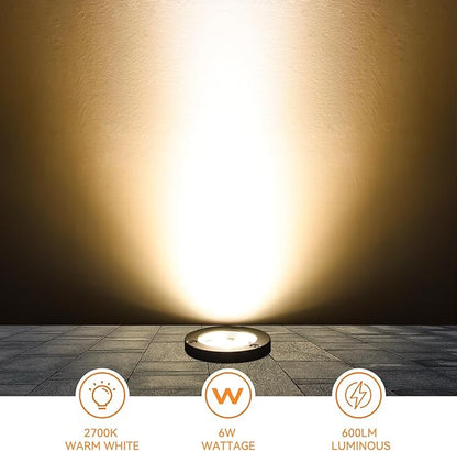 LED Landscape Lights 20W Ultra Bright Spot Lights, N~CCT Warm White Landscape Lighting with Remote IP68 Waterproof, 120V Landscape Spotlight with Plug for Yard Garden Decor (4, High Voltage)