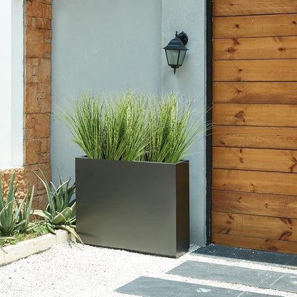 Melorca&Guilla Artificial Plants 6PCS 21.5“ Fake Tall Onion Grass,Faux Grass Plant,Artificial Greenery Shrubs Bushes for Garden Porch Window Box Shop Office Home Décor