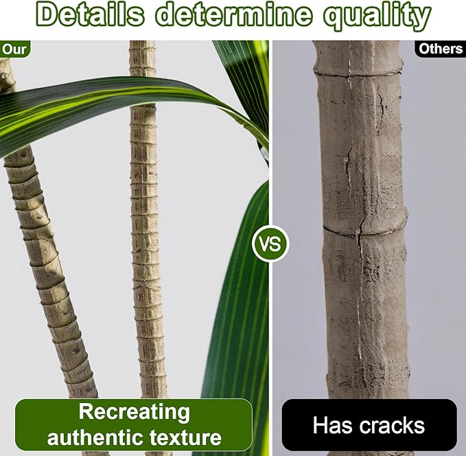 Artificial Trees Large Tall Fake Tree Fiddle Leaf fig Indoor Outdoor Realistic Big Faux Patio Plants Floor Dracaena Decorative for Home Living Room Office Bedroom Porch Outside Patio para decoracion