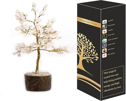 Crystal Tree for Home Decorations Crystals and Healing Stones Witchy Room Crystal Decor Tree Crystal Gifts Gem Tree Christmas Tree Stands for Real Tree (150 Beads)
