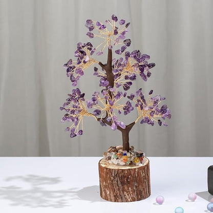 DUQGUHO Amethyst Tree Crystal Tree of Life for Positive Energy Healing, Meditation & Good Luck Gifts for Women & Mom