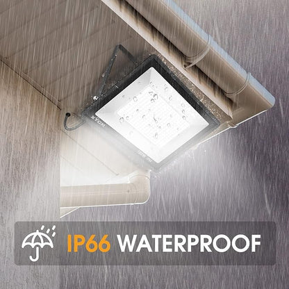 3 Pack 100W LED Flood Light, IP66 Waterproof Outside Flood Light, 11500LM Super Bright Outdoor Security Lights, 5000K Daylight White Floodlight for Yard Garden Playground Basketball Court Patio