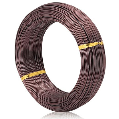 Bronze-1.0mm/18gauge -Anodized Aluminum Bonsai Training Wire 250g Large Roll,Many Size to Choose,KSVZS Bendable Metal Wire for Crafts,Sculpting,Armature and Daily Use,Necessities for Family