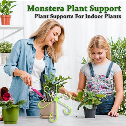 16Pcs 4 Sizes Plant Stem Support, Climbing Houseplant Stem Holders, Reusable Plant Stabilizer for Indoor Plants Accessories