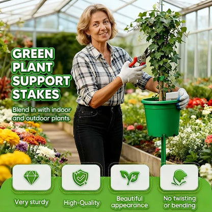 Monstera Plant Support,5 Pack Stackable Garden Plant Stakes for Indoor & Outdoor Plants,Adjustable Climbing Plant Support Poles,Durable Plant Holder for Tall Potted Plants,Vines & Growing Greens