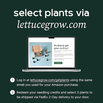 Farmstand Starter Kit + 12 Seedling Credits | Tiny Hydroponic Growing System Kit | Self-Watering Outdoor Vertical Garden Planter Tower | 3ft 8in | Made in USA