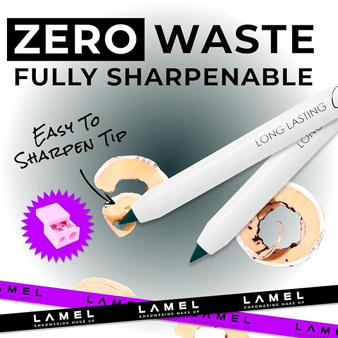 Long Lasting Gel Eyeliner Kajal - Smudgeproof & Waterproof - High Pigment Formula for Vibrant Eye Look - with Intense Color Payoff & Easy Application, 403-1.4g/0.05oz