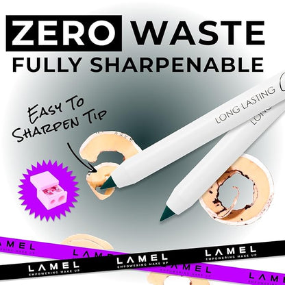 Long Lasting Gel Eyeliner Kajal - Smudgeproof & Waterproof - High Pigment Formula for Vibrant Eye Look - with Intense Color Payoff & Easy Application, 403-1.4g/0.05oz