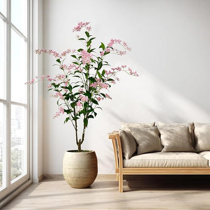 Artificial Tree Faux Jasmine Tree 6ft Tall Fake Jasmine Plant in Pot Fake Silk Tree Faux Plants Indoor