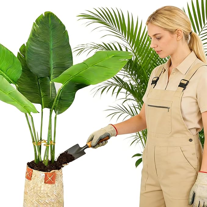 4PCS Iron Monstera Support - 4.1IN Plant Support Stakes for Indoor Plants, Stable Plant Stakes and Supports, Ideal Plant Support for Turtle Shell Bamboo & Houseplants (B)