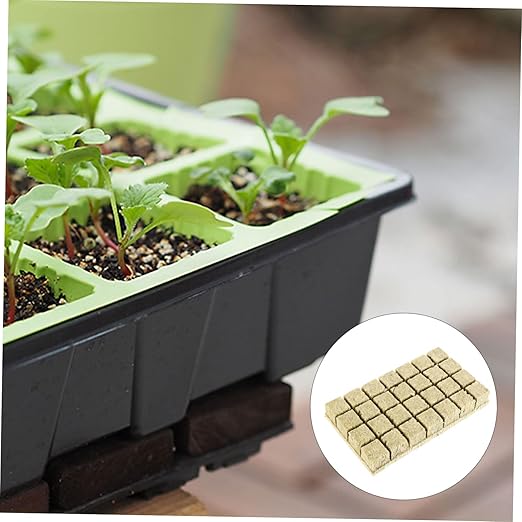 Sosoport 84pcs Gardening Seedling Blocks Degradable Hydroponic Fertilizer Plugs Efficient Plant Transplanting for Flowers Vegetables