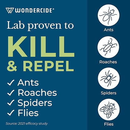 Wondercide - Indoor Pest Control Spray for Home and Kitchen - Ant, Roach, Spider, Fly, Flea, Bug Killer and Insect Repellent - with Natural Essential Oils - Pet and Family Safe — Lemongrass 32 oz