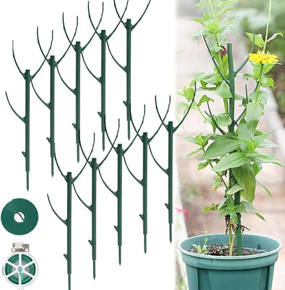 10 Pack Stackable Monstera Plant Support,Monstera Stakes and Garden Climbing Plant Support for for Indoor Plants,Climbing and Potted Plants, Flower, Vine