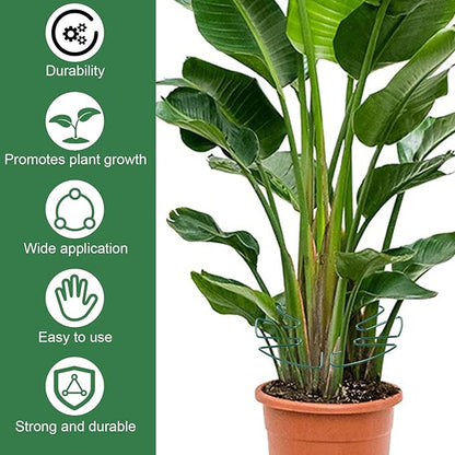 5 PCS Iron Monstera Plant Support, Plant Supports for Indoor Plants, Metal Monstera Plant Stabilizer, Plants Stem Holder for Thriving Growth Indoor Plants(Green)