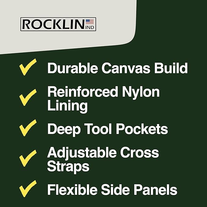 Rocklin Garden Apron – Heavy Duty Canvas Garden Apron For Women & Men | Waterproof Lining With Deep Harvest Pouch