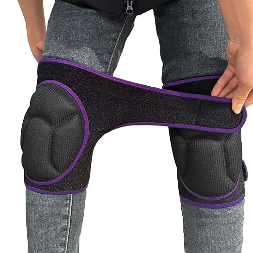 Women Knee Pads for Gardening & Cleaning Floors, EVA Foam Knee Protectors with Straps, Comfortable Mens Kneeling Pads for Housework, Mechanic, Carpet Cleaning - Lightweight & Waterproof for Christmas- Plus Size