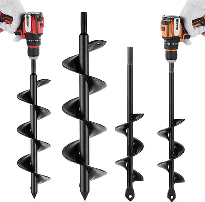ERYTLLY Bulb Planter, Auger Spiral, 1.6 * 9+3 * 12 inch Garden Planter Tool,Hole Digger for Planting Bulb