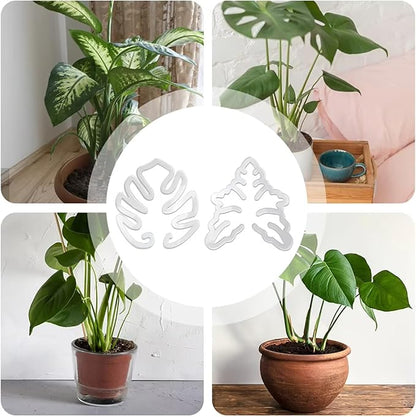 4 Pcs Turtle Shell Bamboo Clamp Set，Sturdy Turtle Shell Clamp Set for Garden Flower Stems，Plant Stem Holder Support Kit for Gardens，Bamboo Plant Stem Support for Gardeners or Home (2 Styles)