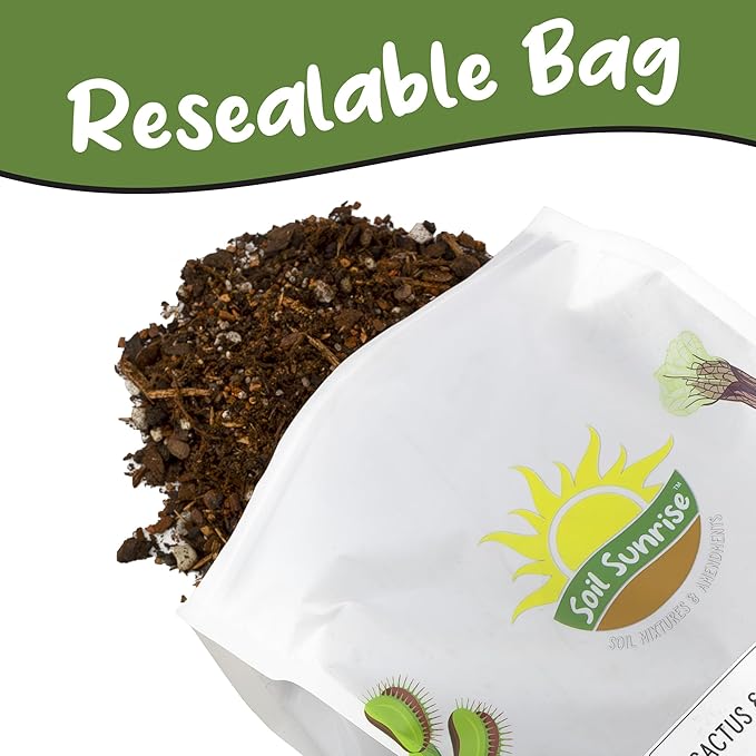 Soil Sunrise Cactus and Succulent Potting Mix (8 Quarts) Special Blend-Fast Draining and Desert-Style Gritty