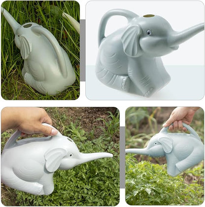 2pcs 2pcs Watering Can with Long Spout for Indoor Outdoor Plants Lightweight Ergonomic Handle Cute Animal Shape Garden Watering Kettle in Blue