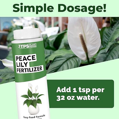 Peace Lily Fertilizer, Complete Liquid Peace Lily Plant Food, 8 oz (250mL)