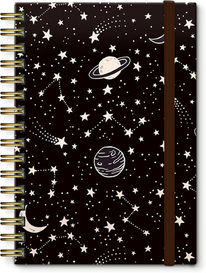 Cute Spiral Journal Notebook,Binding with Premium Paper for Girl Women,Cool Funny 120 Pages,100gsm A5 College Ruled NotebookJournal,Perfect for Gifts Nurse Teacher Women(Cute Star)