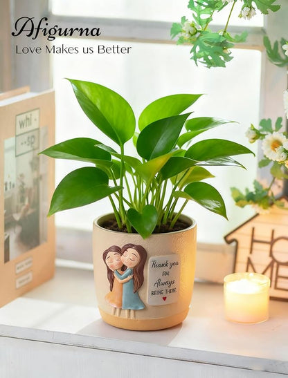 Gardening Gifts for Women: 5.3in Plant Pot Gifts for Gardener - Plant Mom Gifts for Gardener - Plant Pot Garden Gifts for Mom Friends Lady Christmas Birthday Mothers Day