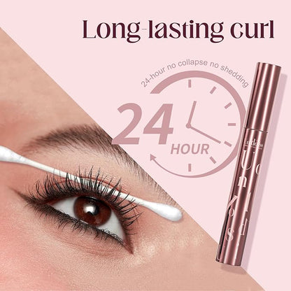 3 Pcs Unidollss Tubing Mascara and Blush Stick Set, Volume and Length Black Mascara Lengthening Long Lasting All Day, Washable Voluminous Tubing with a Random Accessory Included(02,05)