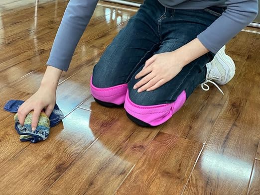 Plus Size Knee Pads For Cleaning Floors, Gardening, Women Pad With Soft Inner Liner, Adjustable Kneeling Suitable for Christmas for Garden, Flooring, Yard Working,Pink XL (1 Pair)