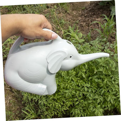 2pcs Elephant Shaped Watering Can Long Spout Lightweight Plastic Plant Watering Kettle for Indoor Outdoor Garden Succulents with Ergonomic Handle
