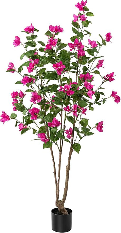 Fake Tree Bougainvillea Artificial 5 Feet Tall Fake Plant Faux Trees Indoor Faux Bougainvillea Artificial Trees Tall Artificial Plants Indoor Applies to Indoor Home Decor Office Hotel Decor