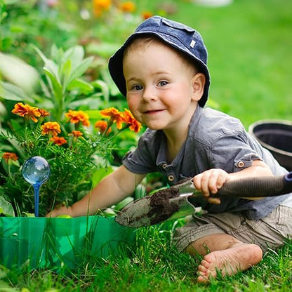 10 Pcs Self Watering Globes, Plant Watering Globes Automatic Watering Bulbs for Indoor Outdoor, Vacation Potted Plant Care Water Conservation Device (Blue)