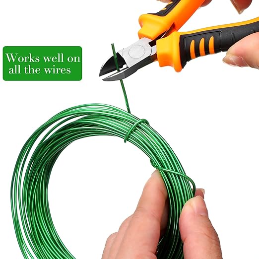 Mudder 5 Roll Aluminum Bonsai Training Wire Tree 160 Feet Total with Bonsai Wire Cutter Anodized Training for Holding Branches Small Trunks (Classic)