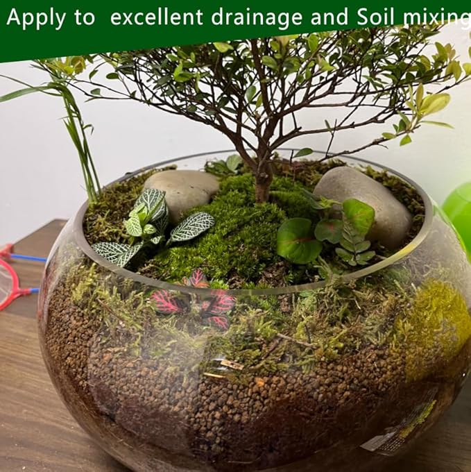 Gardening Akadama Soil - Cactus, Bonsai, Succulent Soil Additives Landscaping Vase Fillings (1/4 inch, 10 QT)