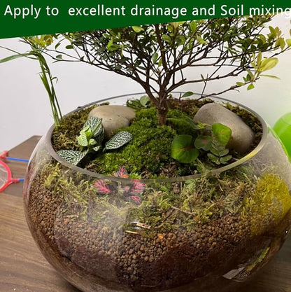 Gardening Akadama Soil - Cactus, Bonsai, Succulent Soil Additives Landscaping Vase Fillings (1/8 inch, 10 QT)