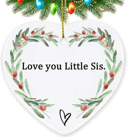 Gifts for Sister, Jocidea Sister Keepsake Ornament Sister Gifts from Sister Thinking of You Gifts for Sister Birthday Gifts for Sister Xmas Gifts for Sister - Sister Gifts for Women