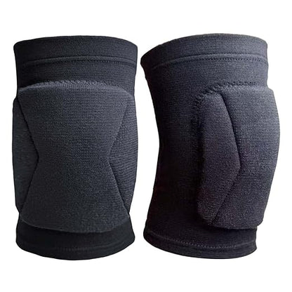 Volleyball Knee Pads for Men Women Sports, Soft Knee Sleeve with Collison Avoidance Foam Pad for Basketball Football Baceball Soccer, Elastic Kneeling Pad for Dance Yoga MMA Muay Thai for Christmas, Black M (1 Pair)