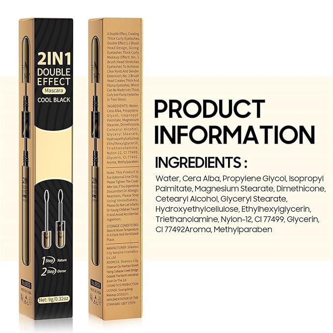 New Liquid Mascara Black, Lash Extensions and Waterproof Mascara Volumizing & Lengthening, Curling Eyelashes and Fast Dry, Exquisitely Full, Create Charming Eye Makeup