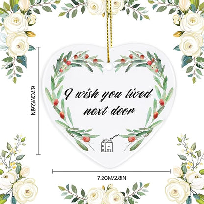 Friendship Christmas Decorations - Sentimental Gifts for Women, Bridesmaid, Birthday, Long Distance Friends - Xmas Present